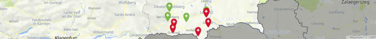 Map view for Pharmacies emergency services nearby Sankt Johann im Saggautal (Leibnitz, Steiermark)